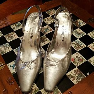 Stephane Kelian DISCOUNTED Silver Sling-Back heels